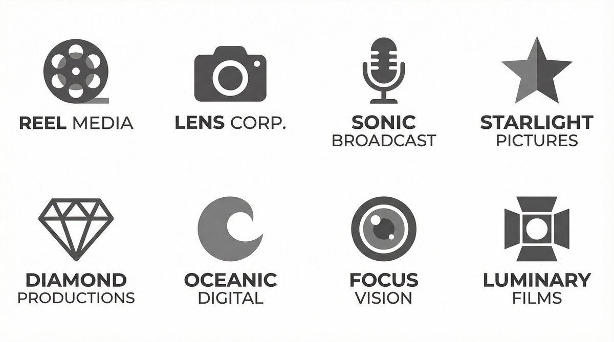 看片合作影视品牌Logo墙